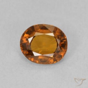 0.88ct Orange Zircon Oval