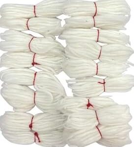 On Blow Red Round Pure Cotton Wicks (Pack of 100)